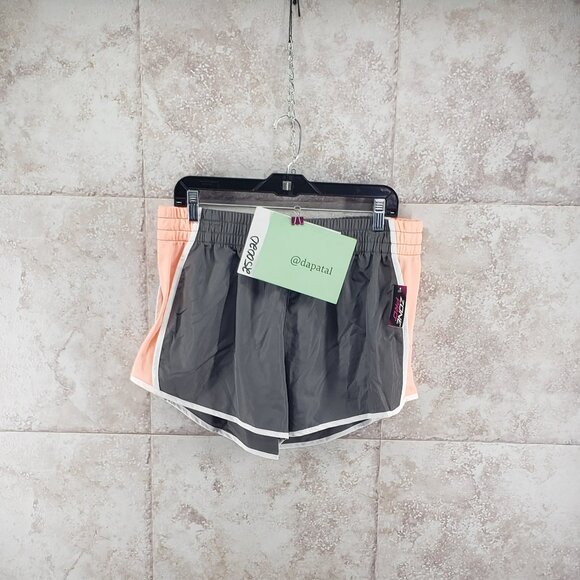 Athletic Elastic Waist Grey Peach Running Shorts Zone Pro Womens Size XL 16 - Picture 7 of 7